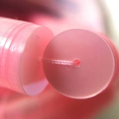 Lentejuela 8mm transparente Rosado claro