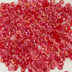 Lentejuela 3mm Rojo Transparente 222