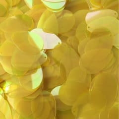 Lentejuela Ovalada transparente Amarillo