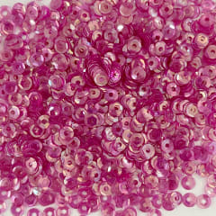 Lentejuela 3mm Rosa Oscuro Transparente 231