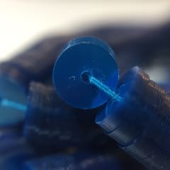lentejuela 6 mm transparente celeste