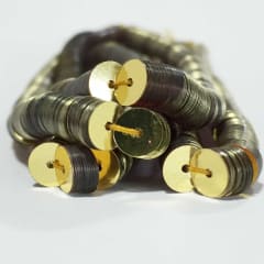 Lentejuela 6mm Oro Claro 24 Metálico