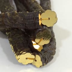 Lentejuela Jazmin 6mm Oro claro 24 metálica