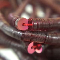 Lentejuela 4mm Rojo nacarado