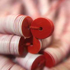 Lentejuela 5mm Rojo Nacarado