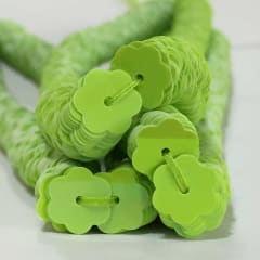 Lentejuela Jazmin 6mm  nacarado verde limon 250