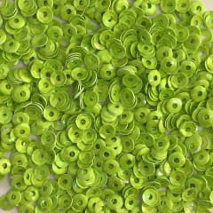 Lentejuela 3mm verde limon nacarado