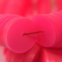 Lentejuela 8mm transparente Rosa