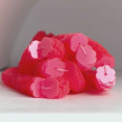 Lentejuela Jazmin 6mm transparente rosado 258