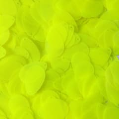 Lentejuela ovalada 20mm 259 Amarillo fluor