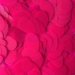 Lentejuela ovalada 20mm 260 Fucsia fluor