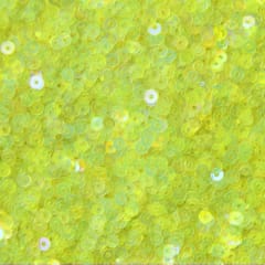 Lentejuela 3mm amarillo fluor transparente
