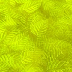 Lentejuela hoja 264 Amarillo fluor traslúcido