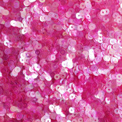 Lentejuela 3mm rosado fluor transparente
