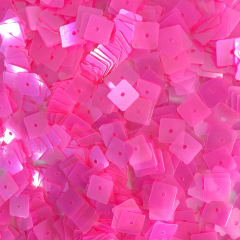 Lentejuela 6mm transparente Rosa