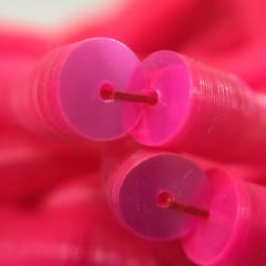 Lentejuela 6mm rosado fuerte transparente