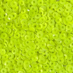 Lentejuela 3mm amarillo fluor nacarado