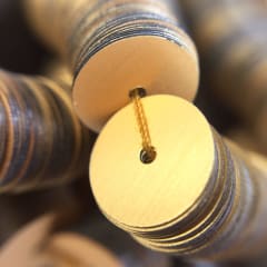 Lentejuela 8mm mate Oro