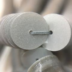 Lentejuela 8mm mate Plata