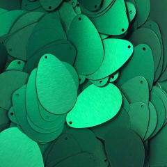 Lentejuela ovalada 20mm 403 verde bandera