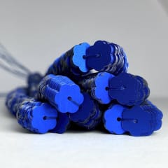 Lentejuela Jazmin 8mm mate Azul Rey