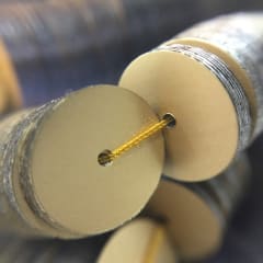 Lentejuela 8mm mate Oro Claro