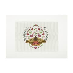 Lienzo para Bordar Mariposa 4 Ojos Fondo Blanco