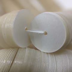 Lentejuela 8mm mate Blanco Perla
