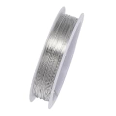 Alambre Stumpwork Plateado 0.4mm