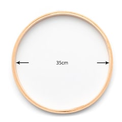 Aros para bordar madera sin resorte N°35