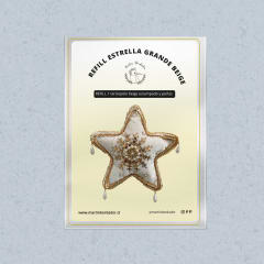 Refill Estrella grande beige y perlas
