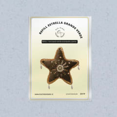 Refill Estrella grande verde y perlas