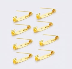 Broche dorado 25 mm 8 unidades