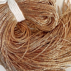 Alambre francés bullion brillante Dorado