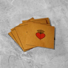 Refill broche mini corazón pedrería