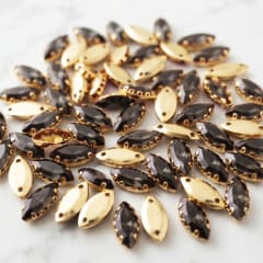 Cristal Ojo Gato Gris 5x10mm