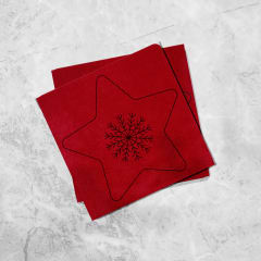 Refill Estrella grande roja y perlas