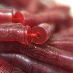 Lentejuela 4mm rojo oscuro transparente