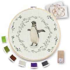 Kit para bordar Pingüino XL
