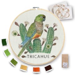 Kit para bordar Loro Tricahue XL