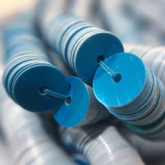 Lentejuela 6mm Azul Nacarado