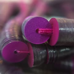 Lentejuela 6mm Fucsia 406 mate