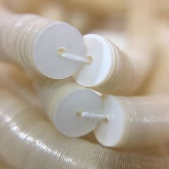 Lentejuela 6mm Blanco perla Mate