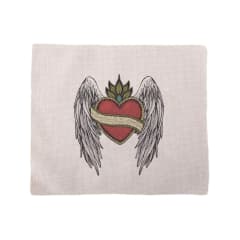 Mini Kit para bordar Corazón Alas y Ornamento