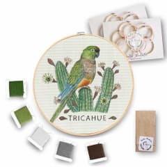 Mini Kit para bordar Loro Tricahue