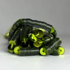 Lentejuela 6mm Verde Limón Metalico