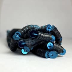 Lentejuela 6mm Azul Turquesa 14 Metalico