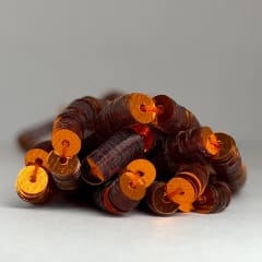 Lentejuela 4mm Naranja metálico