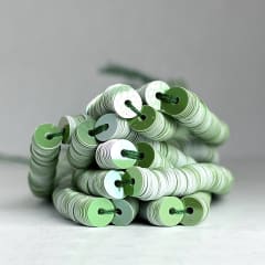 Lentejuela 4mm Verde nacarado