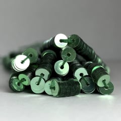 Lentejuela 3mm verde oscuro nacarado